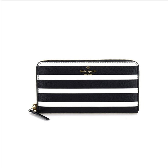 kate spade Handbags - 💕HP💞 Kate Spade NY Wallet Stripe leather! NWT
